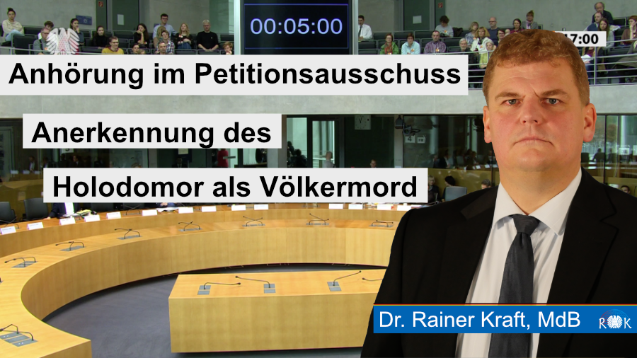 Petitionsausschuss im Bundestag diskutiert über Anerkennung des Holodomor als Völkermord.